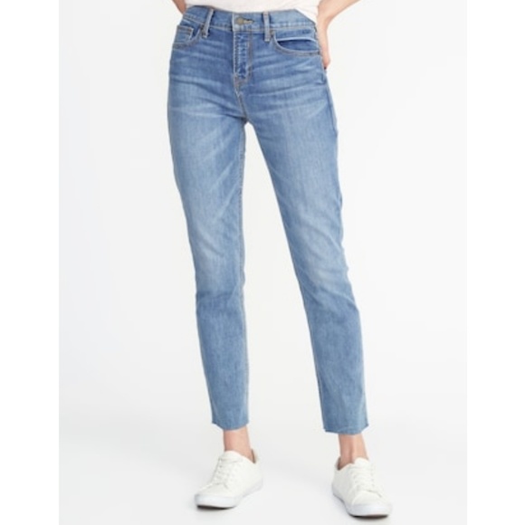 old navy power straight high rise jeans
